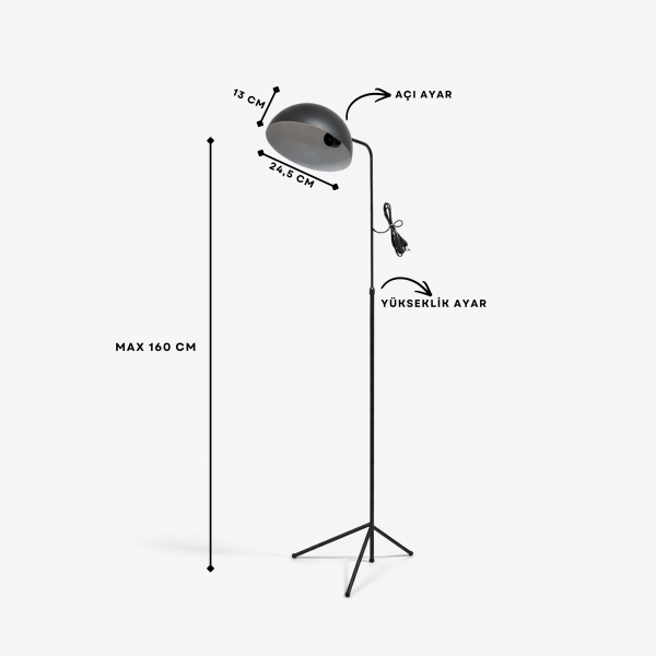 Homing Nord Siyah Lambader 