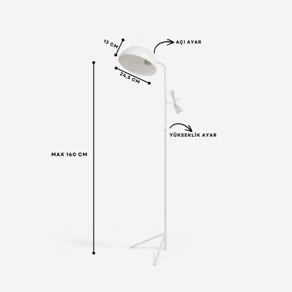 Homing Nord Beyaz Lambader