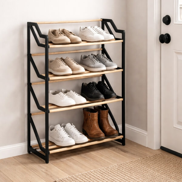 Homing Modular Solid Wood Shoe Rack 242494
