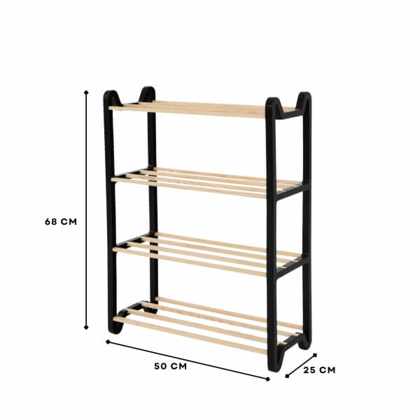 Homing Modüler Masif Ahşap Ayakkabılık 242497