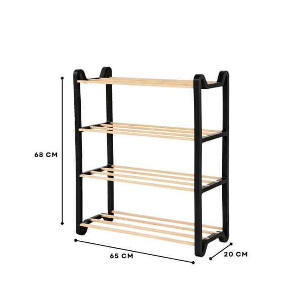 Homing Modular Solid Wood Shoe Rack No:4
