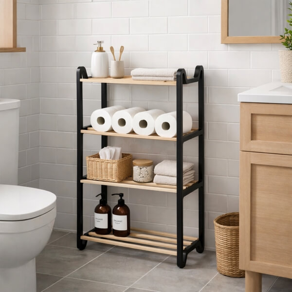 Homing Modular Solid Wood Shelf Organizer No:5