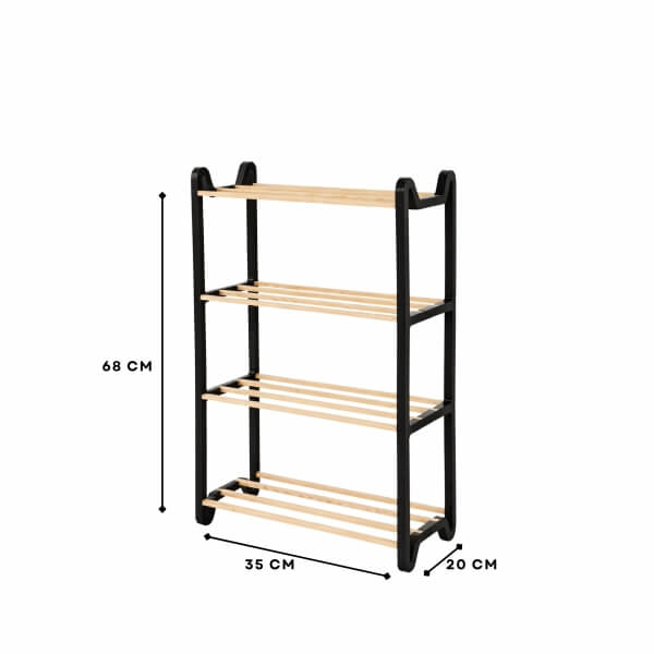 Homing Modular Solid Wood Shelf Organizer No:5
