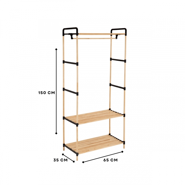 Homing Modüler Raflı Elbise Askılığı Organizeri 242509