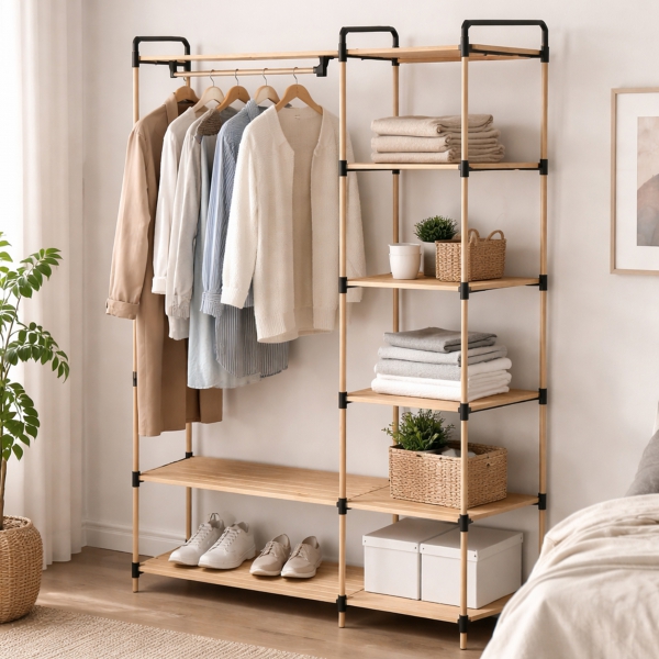 Homing Shelved Clothes Hanger Organizer 242510