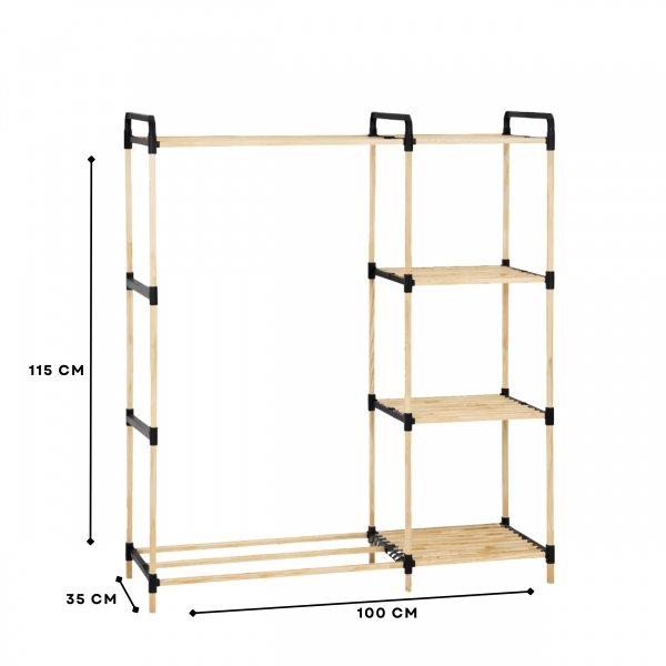 Homing Shelved Clothes Hanger Organizer 242512