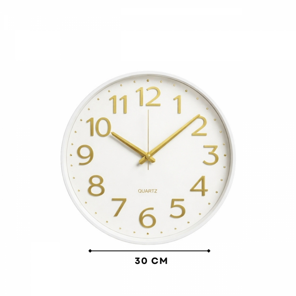 Homing Quin Beyaz Modern Duvar Saati 242530