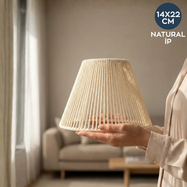 Homing Natural Abajur Başlığı Krem