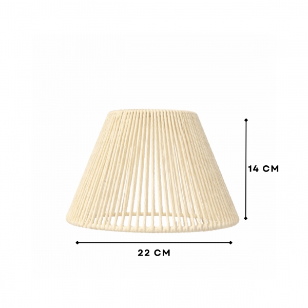 Homing Natural Abajur Başlığı Krem