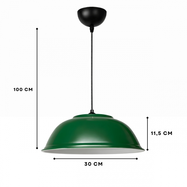 Homing Cliff Retro Yeşil Metal Sarkıt 242536