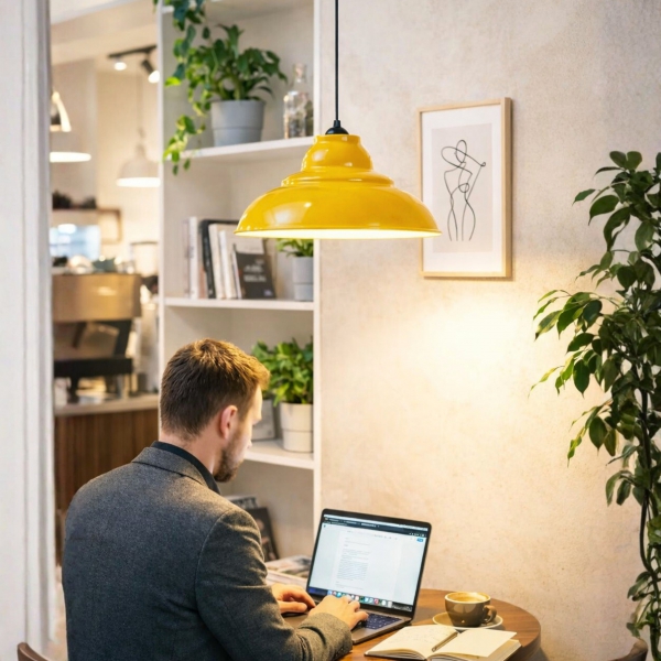 Homing London Retro Sarı Metal Sarkıt 242544