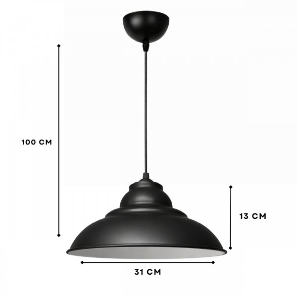 Homing London Black Metal Sarkıt 242547