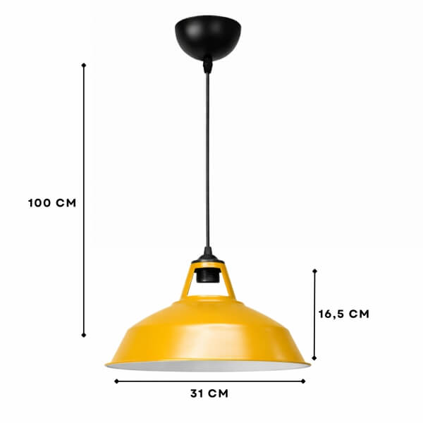 Homing Dock Retro Sarı Metal Sarkıt 242561