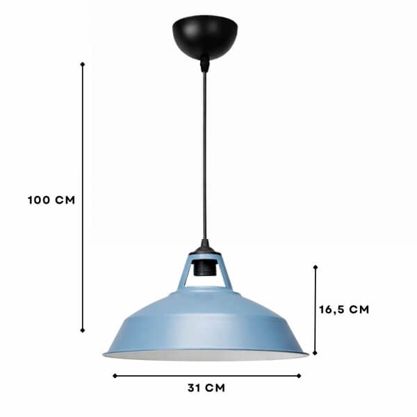 Homing Dock Güvercin Mavisi Metal Sarkıt 242564