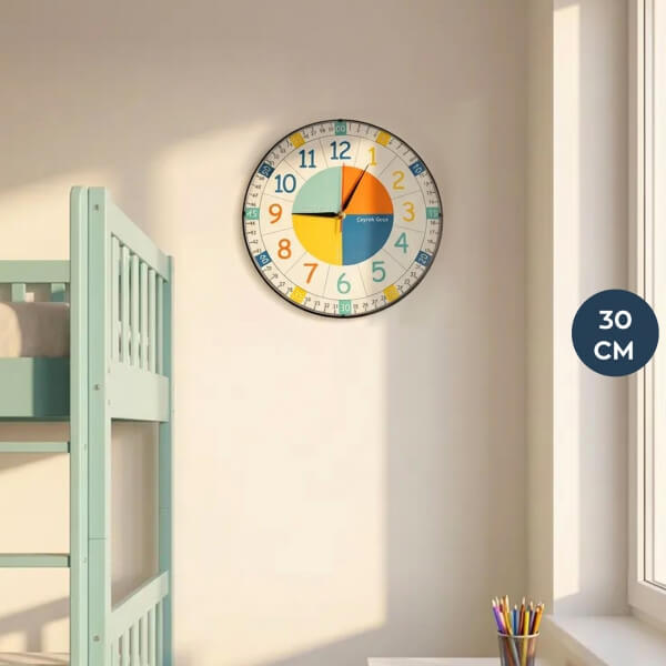 Homing Rainbow Eğitici Çocuk Odası Duvar Saati 242573