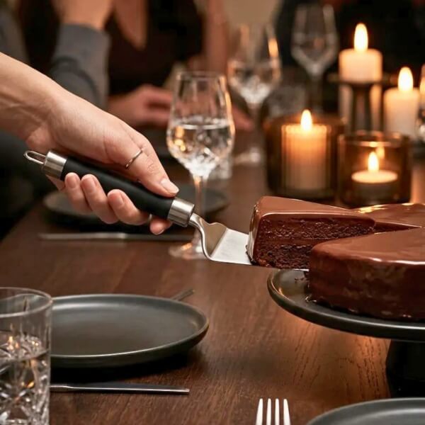 Homing Siyah Saplı Çelik Spatula 242601