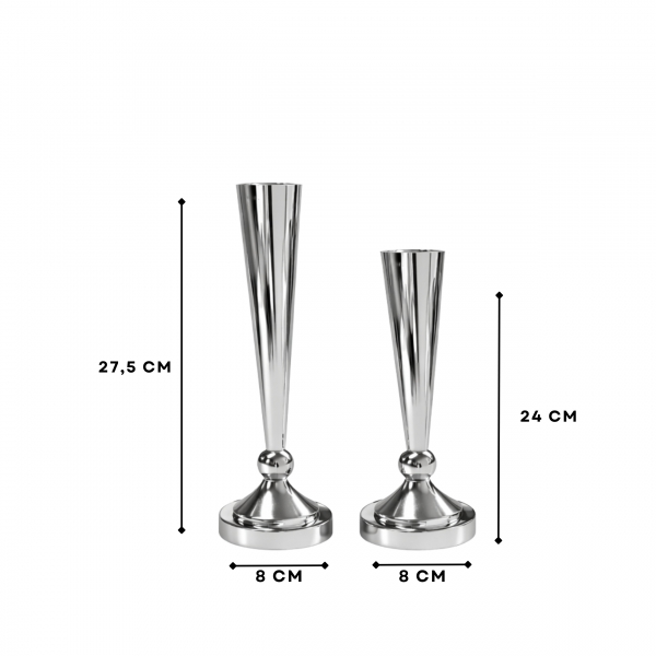Homing Ester Krom Şamdan Mumluk 2'li Set 242610