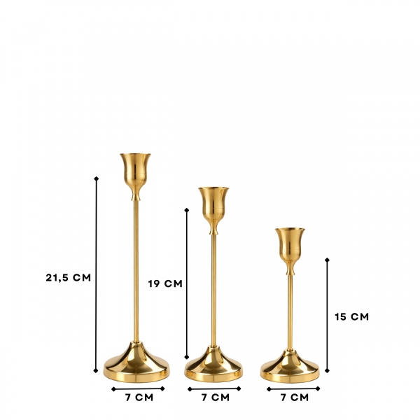 Homing Brilla 3'lü Şamdan Seti 242621