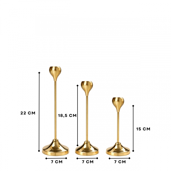 Homing Royale 3'lü Şamdan Seti 242623
