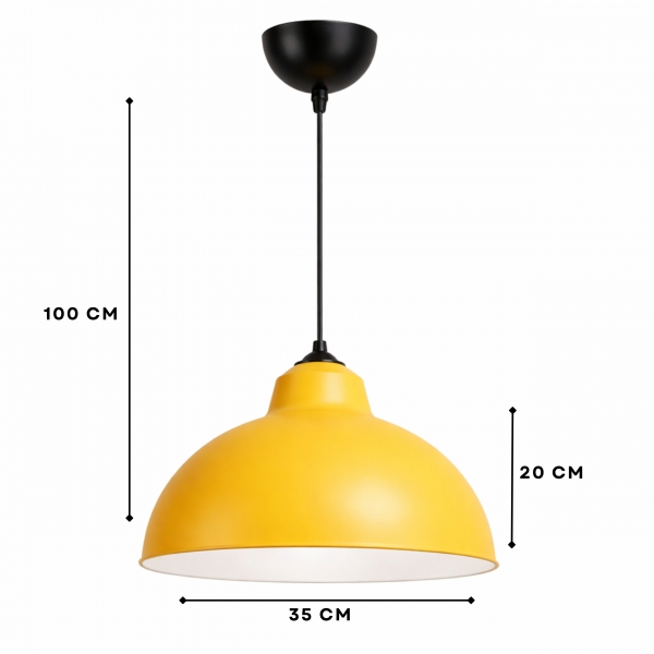 Homing Luke Retro Sarı Metal Sarkıt 242638