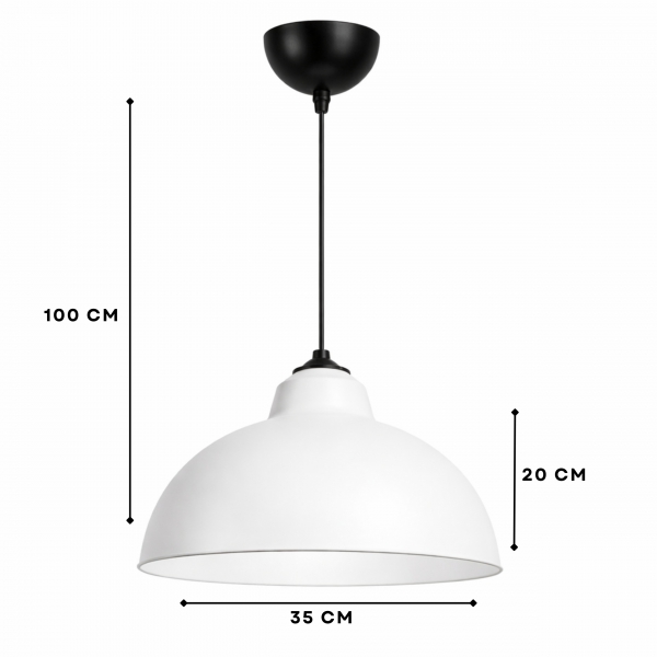 Homing Luke Metal Sarkıt Beyaz 242642