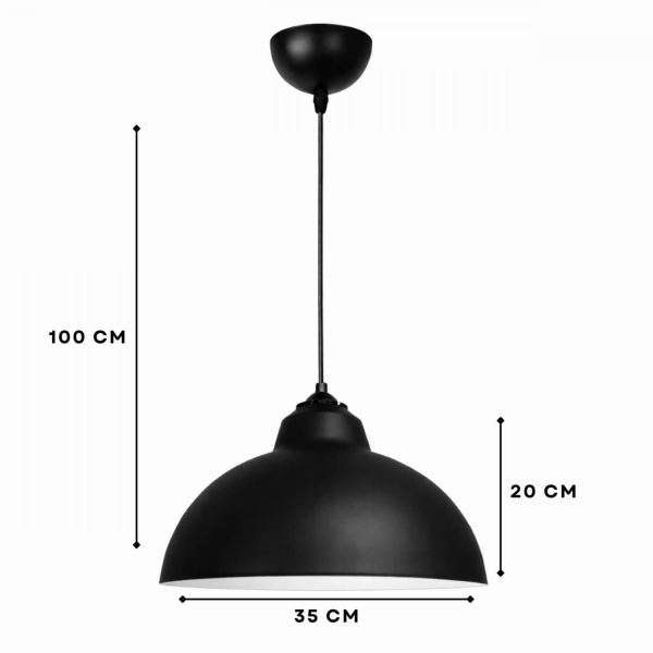 Homing Luke Metal Sarkıt Siyah 242420