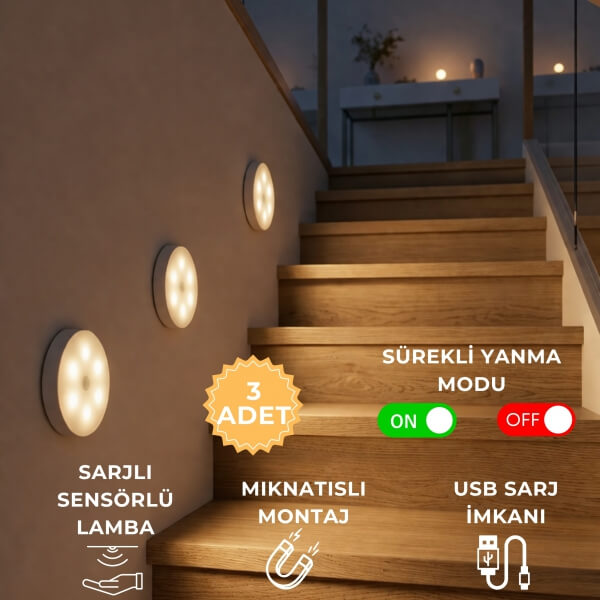 Homing 3 Adet Sensörlü Led 242671