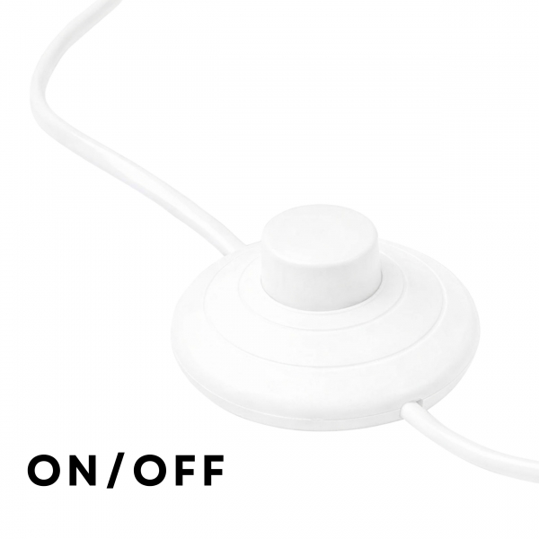 Homing Beyaz Gövde Rattan lambader 242675