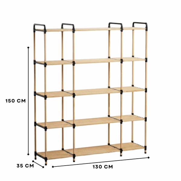 Homing Ahşap Raflı Organizer Kitaplık 242678