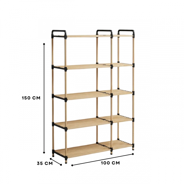 Homing Ahşap Raflı Organizer Kitaplık 242680