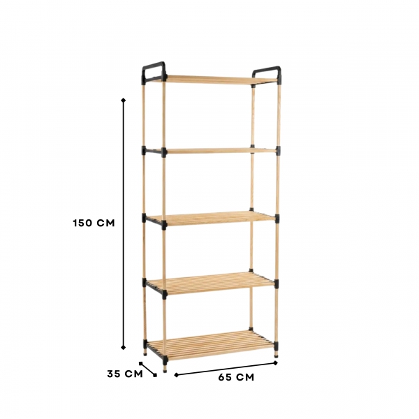 Homing Ahşap Raflı Organizer Kitaplık 242681