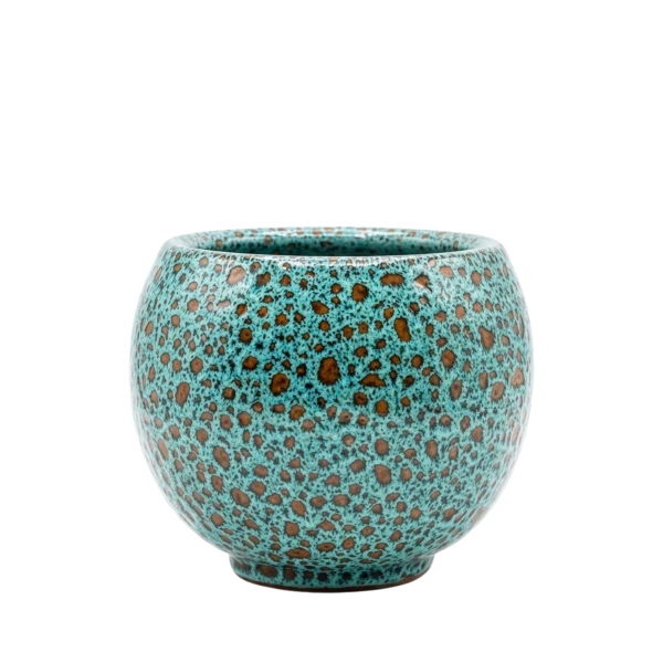 Homing Oriel Büyük Boy Fanus Saksı Siyah Desenli 16 cm