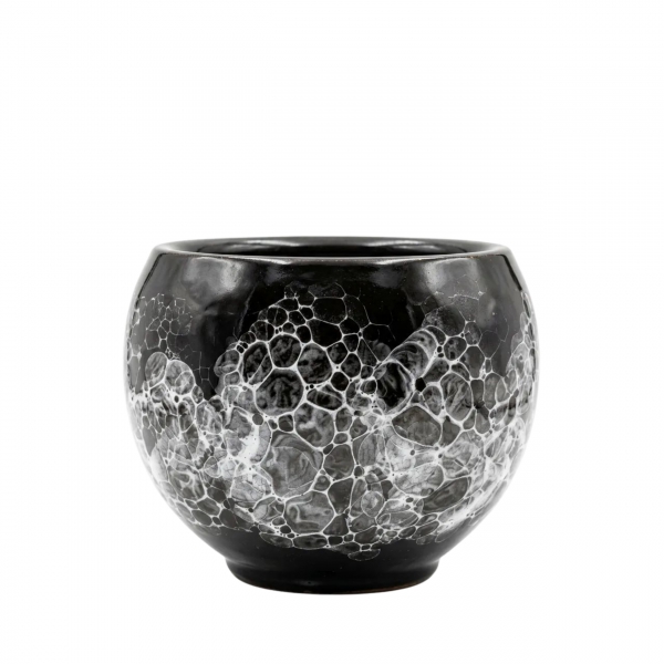 Homing Oriel Büyük Boy Fanus Saksı Siyah 16 cm