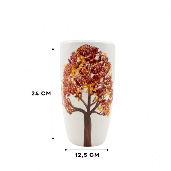 Homing Sienna Sonbahar Renkli Ağaç Motifli  24 cm