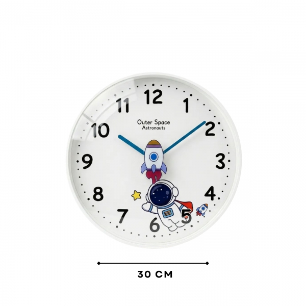 Homing Astronot Çocuk Odası Duvar Saati 30 cm 242702