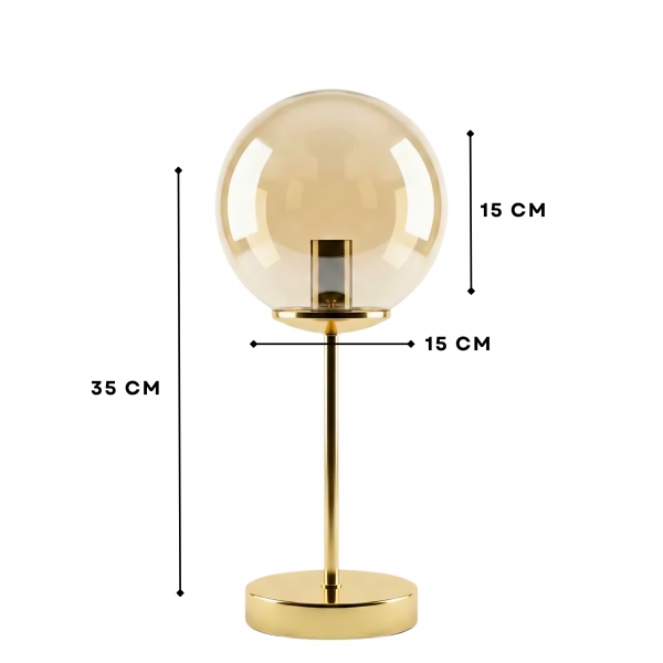 Homing Benton Bal Cam Gold Abajur 242704