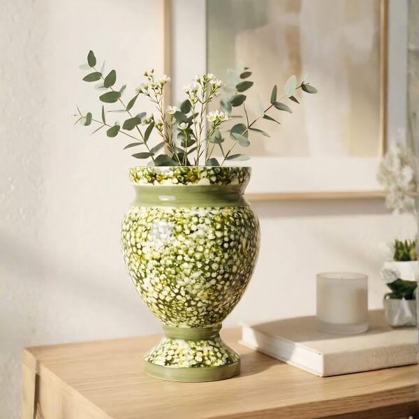 Homing Rustik Yeşil Vazo 29 cm 