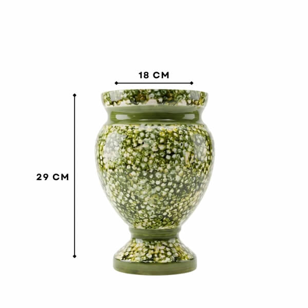 Homing Rustik Yeşil Vazo 29 cm 
