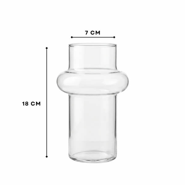 Homing Poppy Modern Cam Vazo Çiçeklik 18 cm 