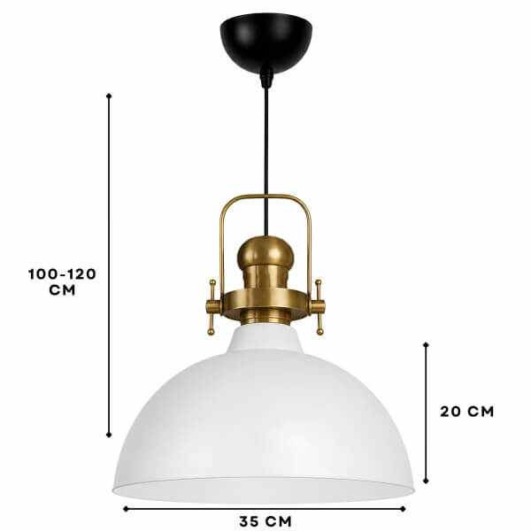 Homing Luke Antik Gold Detaylı Metal Sarkıt 242774