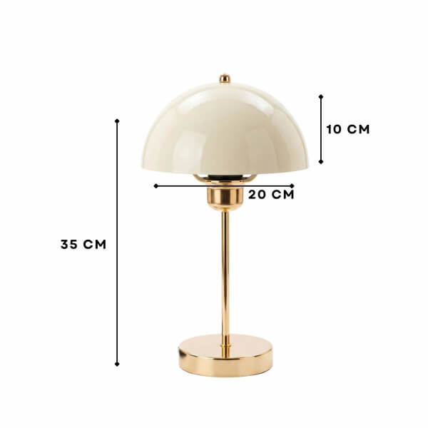 Homing İndiana Krem Gold Abajur 242776
