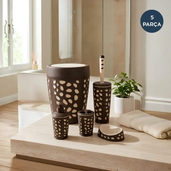 Homing 5'li Banyo Seti Kahve 242777