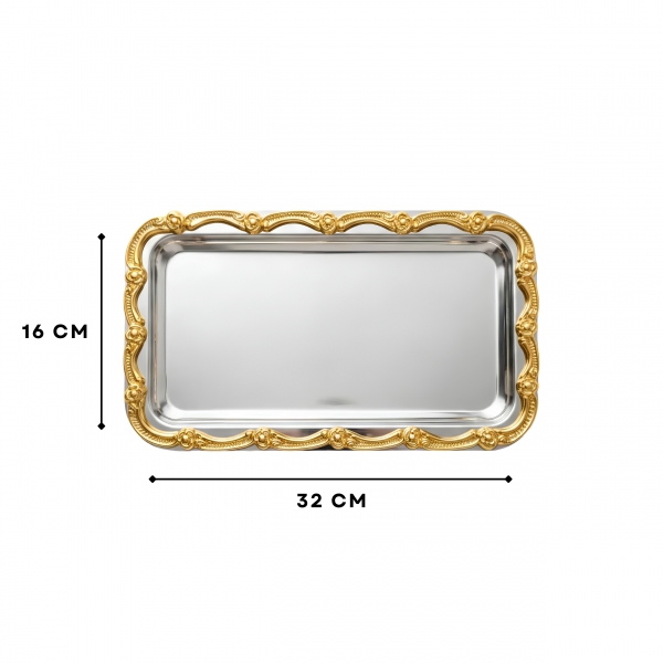 Homing Royale Gold Kenarlı Tepsi 242793