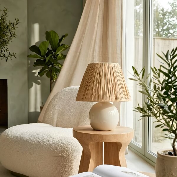 Homing Pico Natural Bej Abajur 