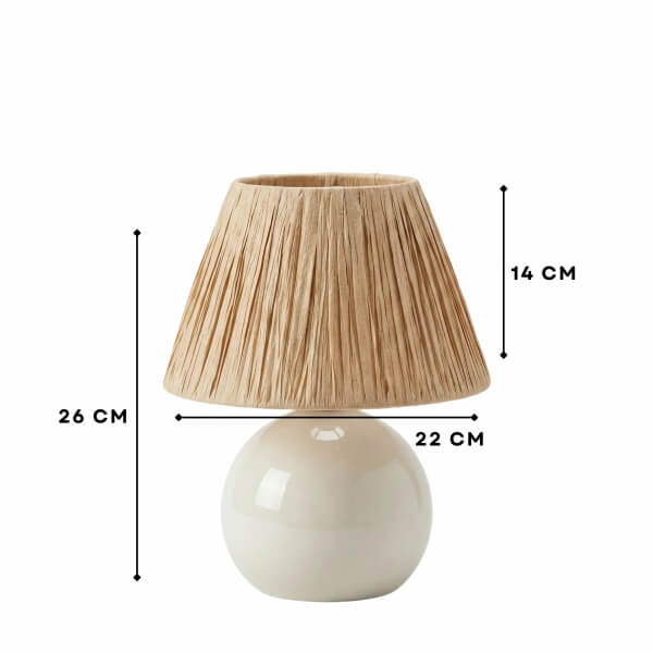 Homing Pico Natural Bej Abajur 