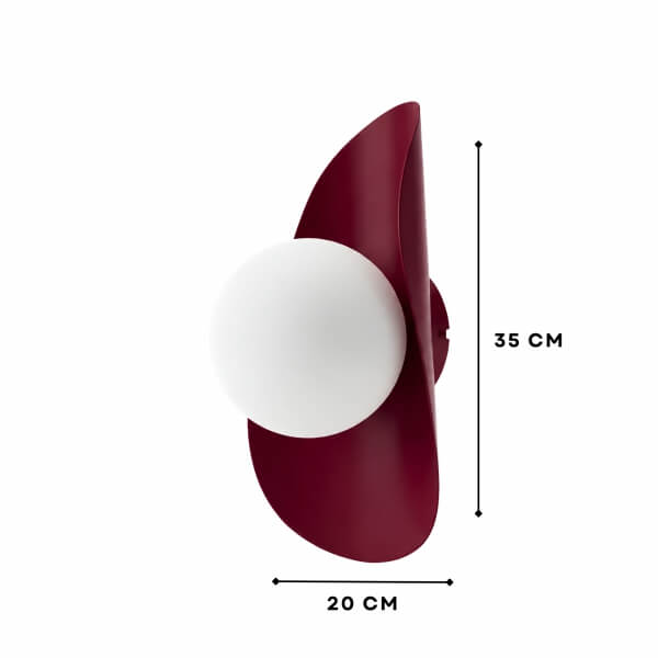 Homing Ripple Aplik Wine Red