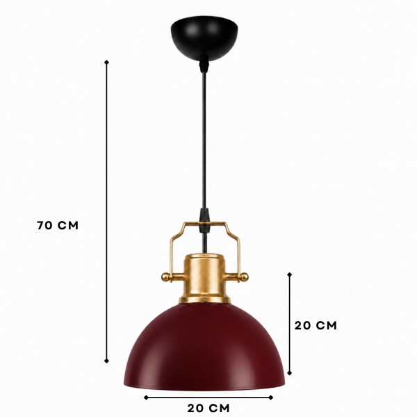 Homing Denville Wine Red Gold Sarkıt 242840