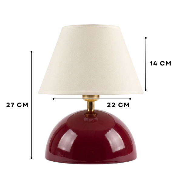 Homing Louisville Wine Red Krem Abajur 242877