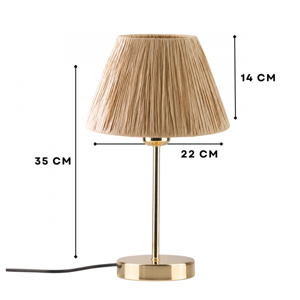 Homing Lila Natural Abajur 242886