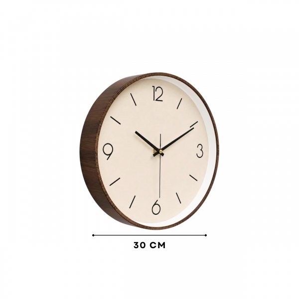 Homing Otto Duvar Saati Kahverengi 30 cm 